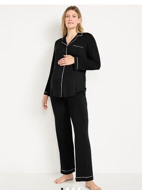 Black maternity pyjamas
